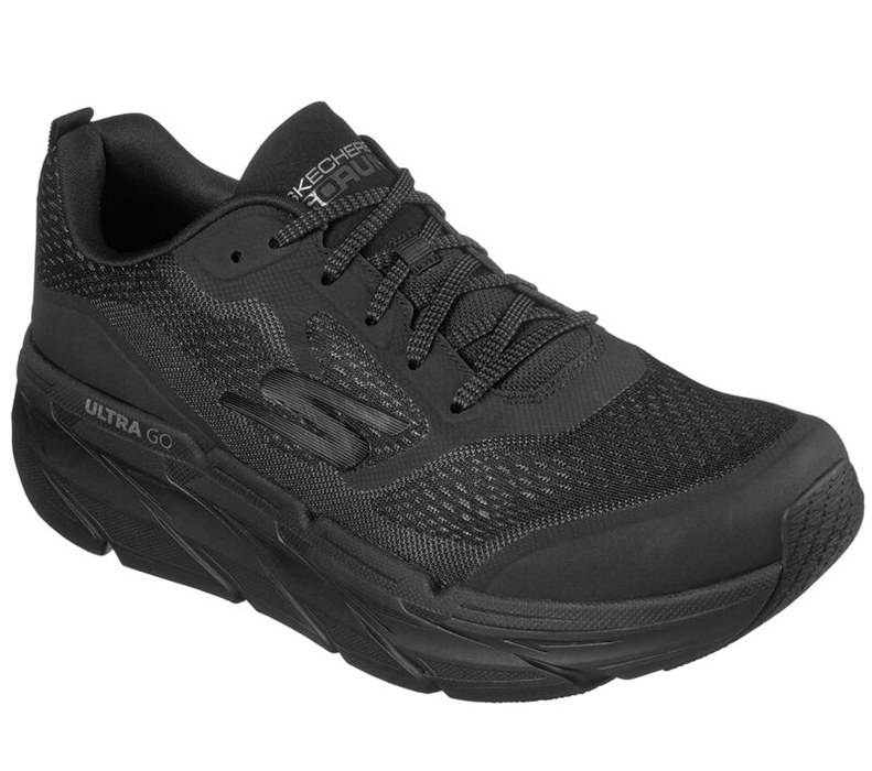 Skechers Herr Svarta/Grå Sneakers - Max Cushioning Premier - Sverige (KRFNI-5974)